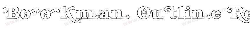 Bookman Outline Regu字体转换